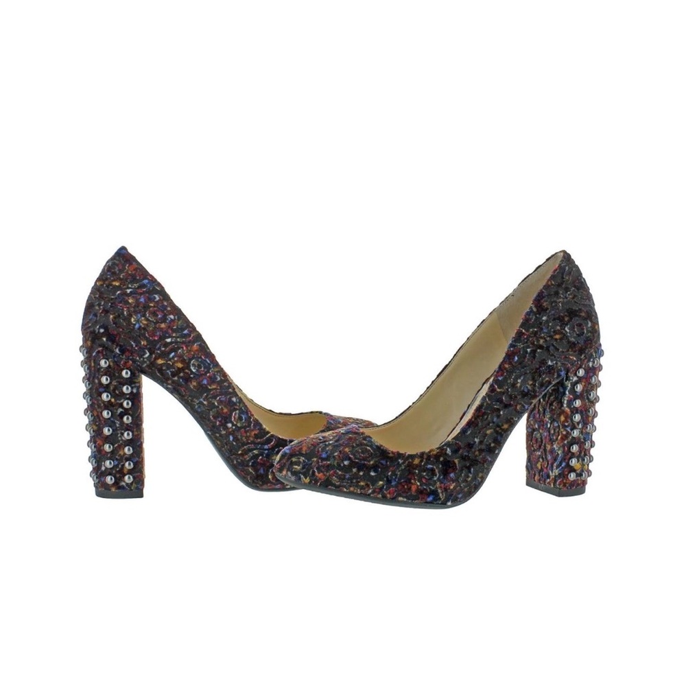 Jessica Simpson Bainer velvet studded block heel womens size 9.5
(No box)
